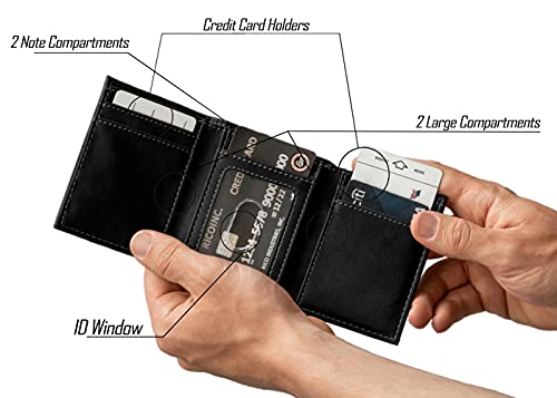 Image of Rico Industries NCAA Laser Engraved Trifold Laser Engraved Tri-Fold Wallet - Men's Accessory