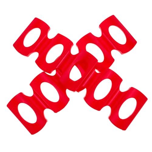 KICHOUSE 2pcs Silicone Beverage Storage Pad Red Beer Organizer and Rack Holder for Drinks for Home Party Bar and Refrigerator Use and Easy to Clean