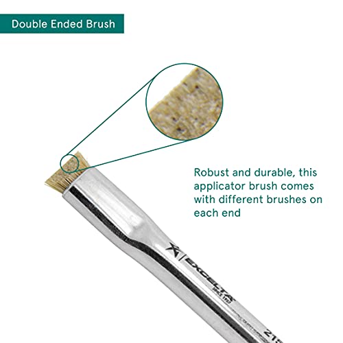 Excelta Double Ended Brush, Esd Safe Brush, Horse Hair, 4.5” Overall Length #TOP2