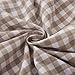 Mywinlle Taupe Plaid Ruffle Decorative Throw Pillow Covers for Couch 20