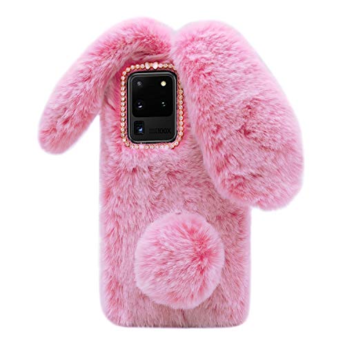 Coque lapin Galaxy S25 Ultra idéale pour un hiver cocooning rose