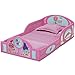 Trolls World Tour Plastic Sleep and Play Toddler Bed with Attached Guardrails by Delta Children