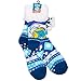 Ripple Junction The Smurfs Women’s Slipper Sherpa Socks Smurfette Non-Slip Grip Bottoms Classic Cartoon Blue One Size