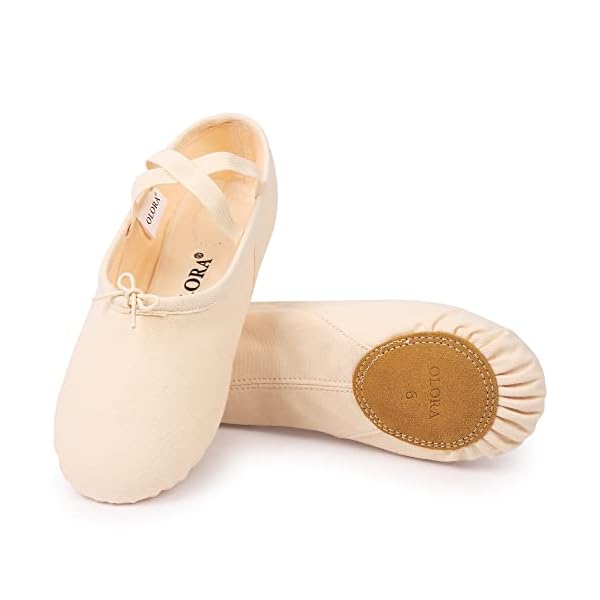 Women's Ballet Shoes Canvas Dance Slippers Yoga Practice Shoes for Girls/Adults