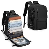 BJLFS Mochila Viaije Cabina Avion 40×30×20 Ryanair Wizzair Mochila al Vacío Equipaje de Mano 40x20x25 Maletas De Viaje Cabina Bolsa de Viaje Mujer para Cabina avion Mochila Portatil,Negro