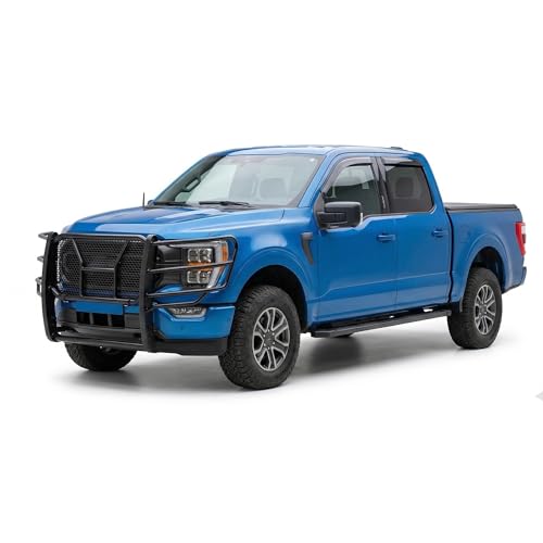 Image of Black Horse RUGGED Heavy Duty Grille Guard Modular Black Compatible with 2021-2026 Ford F-150-RU-FOF116-B
