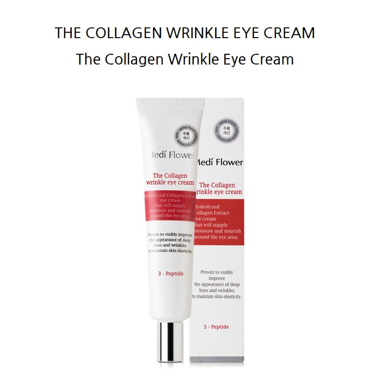 MediFlower/Collagen Wrinkle Eye Cream 40ml X 3EA /Long hydration/Korea-Beauty/Korea Made