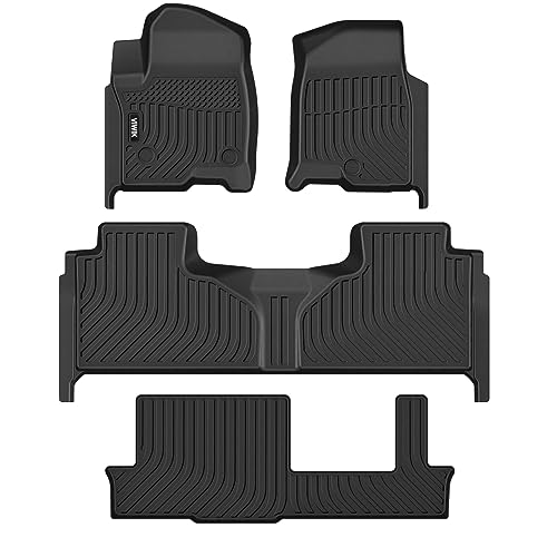 VIWIK Floor Mats for Chevrolet Chevy Tahoe 2021 2022-2026 8 Seat Bench