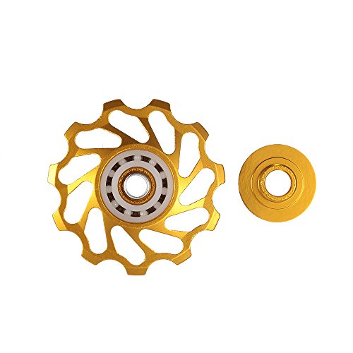 Polia de Metal, Romacci Roldana de cerâmica para bicicleta de estrada MTB Desviador traseiro de liga