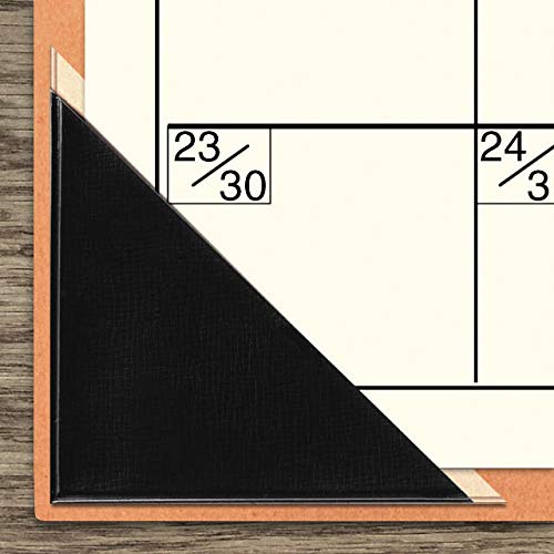 Cantos de calendário para descolar e colar StoreSMART - Plástico preto - STB1336BK-10, Preto, 10-Pac