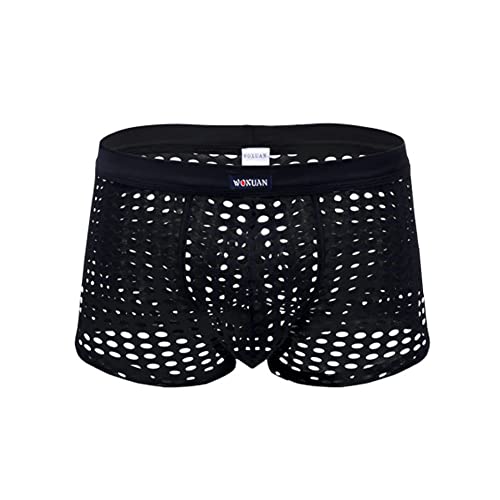 Banana Bucket Mens Sexy Mesh See Through Briefs Drawstring Underwear Boxer