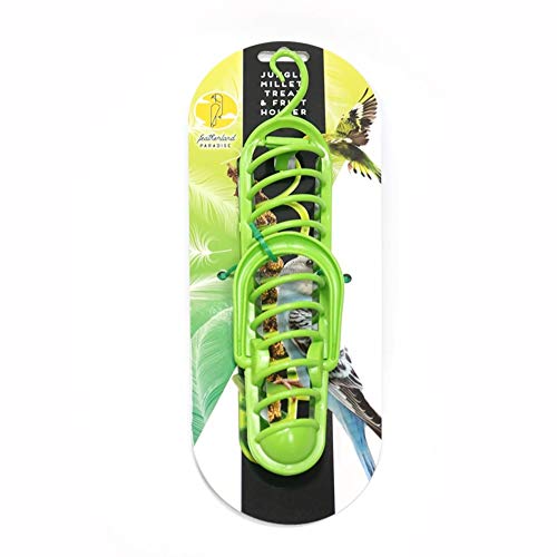 Parrot Bird Treat Holder- Hanging Plastic Bird Food Feeders for Fruit Vegetable Grain Wheat, Parrots Feeder Basket Foraging Toys for Birdcage, Bird Cage Feeding Device for Conures Parakeets Cockatoos - Thumbnail 4