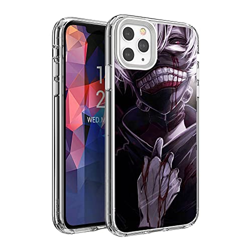 Ipzdf Compatible With Iphone 12 Case Tokyo Ghoul Anime Ken Kaneki Action Fight Alliens Japanese Manga Pure Clear Phone Cases Cover #TOP1
