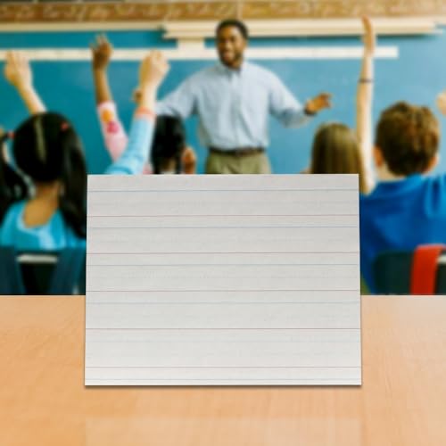 Papel de periódicos con líneas rojo y azul de 500 hojas para aprender a escribir bien 6