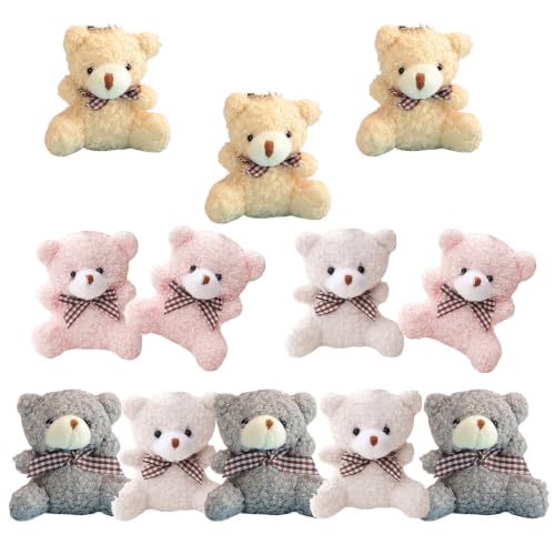 Mini llavero protector de llaves oso de peluche pack de 12 detalles para invitados