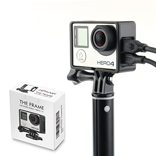 Soonsun Frame Mount Housing Case With Basic Buckle And Long Thumb Bolt Screw For Gopro Hero 3 3+ 4 Camera And All Slots Fully Accessible-Black #TOP6