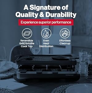 Swissmar Classic 8-Person Raclette Party Grill - Indoor Electric Grill & Griller with Reversible Cast Iron Grill Plate/Crepe Top - Anthracite Black — photo 3 of 6