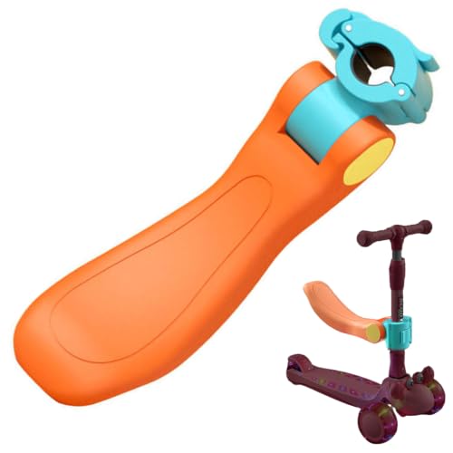 Asiento para scooter eléctrico con altura ajustable y base antideslizante naranja