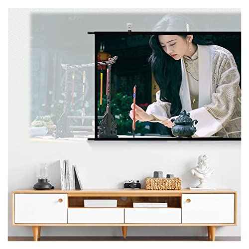 Pantalla de proyector gris de 60 pulgadas lavable para colgar en pared 2