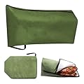 21-inch BBQ Meat Blanket for Resting Meat - Reusable Insulated BBQ Resting Blanket - BBQ Resting Bag with Zipper - Foldable BBQ Blanket for Resting Meat, Brisket, Smokers - BBQ Gifts for Men Green