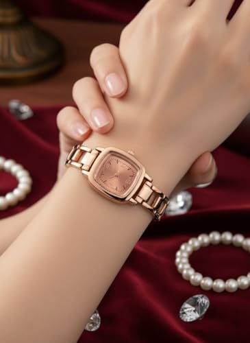 Image of Designer Stylish Watch Elegant Classic Casual Wrist Watch Square Small Face Ultra Slim Ladies Watches