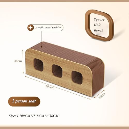 Tabouret en papier accordéon pliant pour optimiser les petits espaces