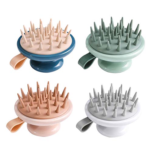 Pente de cabelo, Andoer 1 Pçs. Escova de cabelo Escova de silicone com pá de massagem Escova de cour