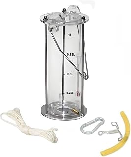 Water Sampler Sampling Dipper Reinforcement Thicken Plastic Ladle Pendulum Beaker Sampler for Environmental Monitoring(0.11gal/0.5L)