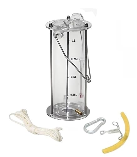 Water Sampler Sampling Dipper Reinforcement Thicken Plastic Ladle Pendulum Beaker Sampler for Environmental Monitoring(0.88gal/4L)