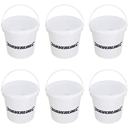 Image of 1.5 Litre Plastic Paint Kettle Pot Painting Mixing Pots without Lids Decorating 6pk