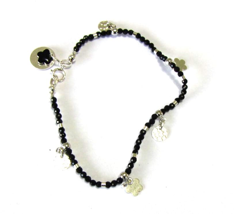 Bracelet onyx et argent 925 : le bijou idéal du bureau aux sorties