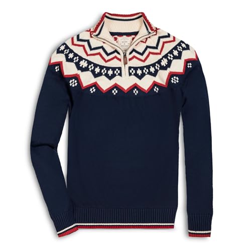 Image of Hope & Henry Men's Half Zip Pullover Sweater