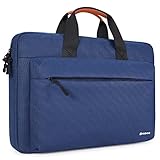 NIDOO 15.6-17 Pouces Sacoche pour Ordinateur Portable Sac Pochette Messenger avec Bandoulière Housse PC Étanche pour 15.6' IdeaPad 3i/ThinkPad T15 P15s E15 L15 T15p P15v/17.3' Dell XPS 17 2020, Bleu