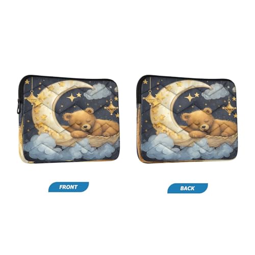 Funda para portátil 13-14 pulgadas impermeable con diseño oso miniatura 2