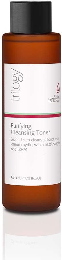 Trilogy Purifying Cleansing Toner, 5 Fl Oz, Oily/Combination Skin, Cleansing, Redness Reduction