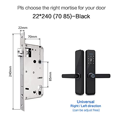 Fechadura de porta com impressão digital WiFi Fechadura eletrônica digital inteligente com senha bio