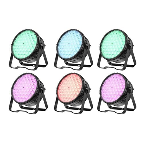Image of BETOPPER 54x4W RGBW LED PAR Stage Light, High CRI Ra>90, 5000lm DJ Uplight with DMX 4/8CH, Sound Activated, Auto & Master-Slave, for Wedding, Church, Studio & Live Show，6 Pack