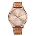 Yeejok Vivoactive 3 Leather Watch Bands, 20mm Quick Release Genuine Leather Watch Straps with Rose Gold Metal Buckle Compatible for Garmin Vivoactive 3 Music/Forerunner 645/245 Smartwatch, 2 Pack