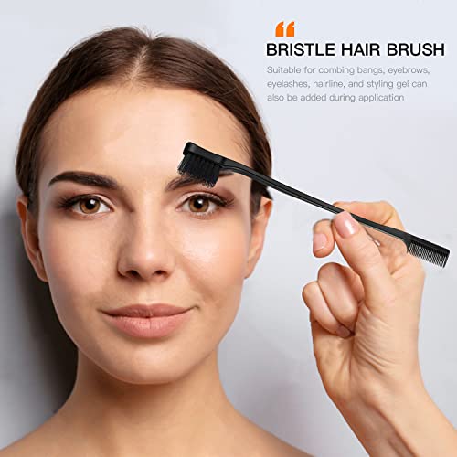 9 Pcs Hair Braiding Tools -2 Pieces Rat Tail Comb Parting Comb For Braiding 1Dual Edge Brush And Magnetic Wrist Sewing Pincushion Wristband Pin Cushion Holder With 5 Alligator Hair Clip (Black) #TOP6