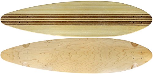 Tgm Skateboards Moose Longboard 9.5" X 41" Top-Ply Bamboo Deck With Grit #TOP10