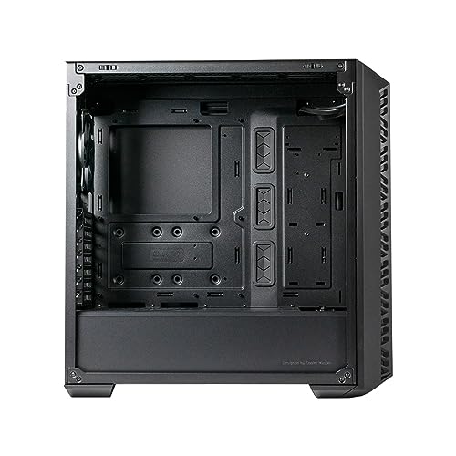 Cooler Master MasterBox 520 - Boîtier PC Moyen Tour Chassis ATX, 4 x Ventilateurs Préinstallés, Plusieurs Configuration du Flux d'air, Panneau Avant & Latéral Verre Trempé, Contrôleur ARGB - Noir