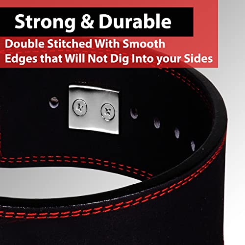 Ibro Powerlifting Lever Gym Belt – Power 10Mm Extreme Heavy Duty Genuine Leather Belts - Squats Deadlifts Bodybuilding Weight Lifting Ipf Power Lifting Strongman For Men Black L #TOP4
