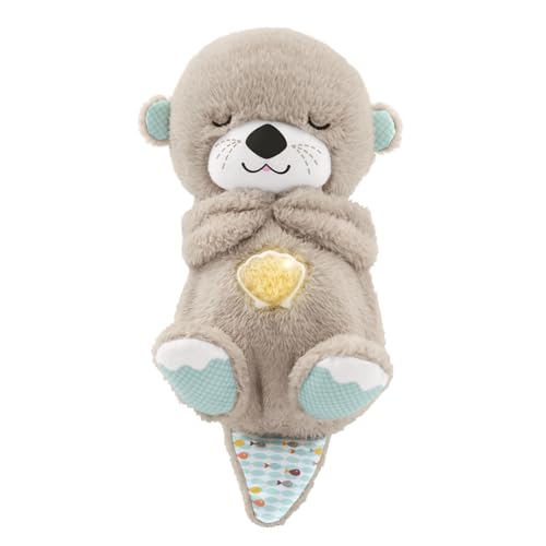 Fisher-Price Nutria Hora de Dormir – Peluche Musical – Con Movimiento, Sonidos y Luces Relajantes – Regalo para Bebés de 0+ Meses (FXC66)