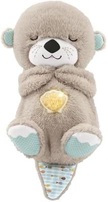Fisher-Price Nutria Hora de Dormir - Peluche Musical - Con Movimiento, Sonidos y Luces Relajantes - Regalo para Bebés de 0+ Meses (FXC66)