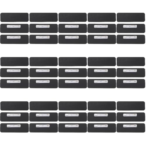 Badges nominatifs bricolage Tofficu en PVC robuste pour étiquettes de nom