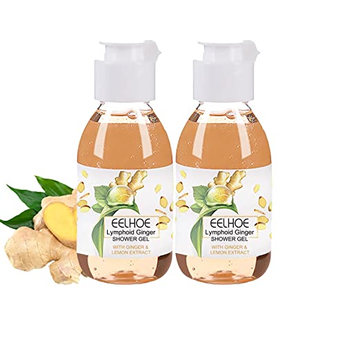ZHBY SLIMORY Lymphoid Gingerol Shower Gel, 50ml Ginger Lymphatic Drainage Shower Gel, Natural Organic Oilatum Shower Gel For Rejuvenating The Skin (2pcs)