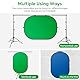 SEDGEWIN 2 in 1 Greenscreen Blauer Bildschirm Fotohintergrund Doppelseitiger Chromakey 100x150cm Fotografie Screen Pop Up Faltbarer Backdrop mit Tragetasche für Video Fotostudio Live Streaming