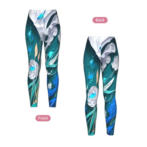 Leggings de libélula para mujer mallas elásticas opacas Blue Fly 5