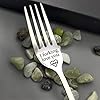 Forking Love You Funny Engraved Forks Stainless Steel Engraved Fork, Personalized Letter Dinner Fork-I Forking Love You Unique Carving Forks Best Gifts for Christmas Valentine's Day A3ANCZ (1) #2
