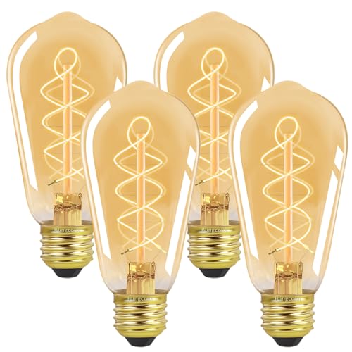 E26 LED Vintage Edison Light Bulbs 40W Equivalent, Dimmable E26